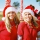 Two of our employees getting ready to pass out mints beside the float