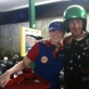 One of Our Carhops Posing With Her Biker Dad